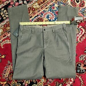 Zanella Men's Slim Fit Gray Chinos